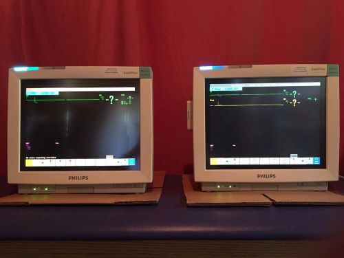 2qty-Philips MP70 Anesthesia Patient Monitors w/ M3001A Module