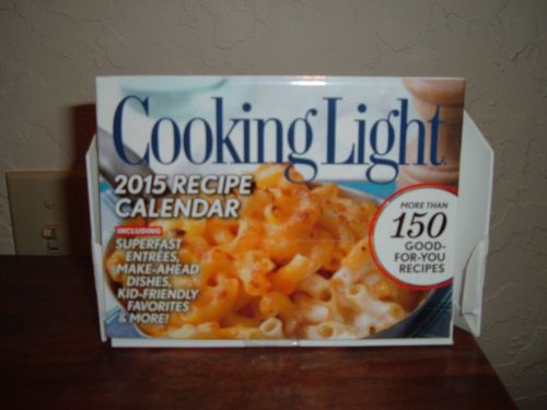 New Cooking Light 2015 Good For You 150 Recipe Calendar 4&#034; x 6&#034; Recipe Cards