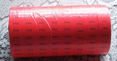 1 Sleeve = 8 Rolls Avery Dennison SALE Labels 1131 Fluorescent Red,Monarch Paxar