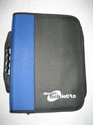 Canvas Black and Blue Double 2 Ring CD / DVD Case with 35 Sleeves - LotB