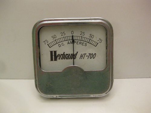 Vintage Herbrand HT-700 DC Amperes Panel Meter
