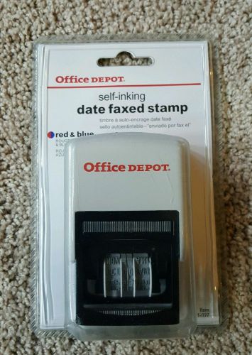 NEW-DATE Faxed  STAMP SELF-inking OFFICE DEPOT ITEM 421-027
