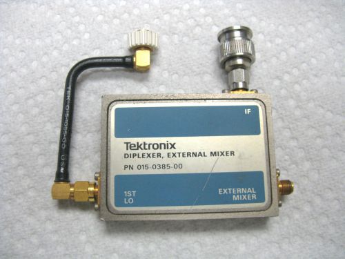 Tektronix TEK Diplexer External Mixer 015-0385-00 Waveguide Adapter ** Tested **