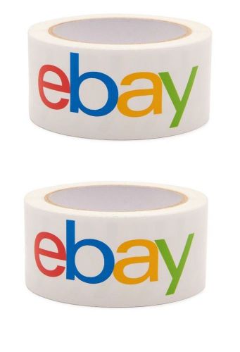 2 Rolls eBay packing Tape. - Shipping Tape with eBay logo - lot of 2 Rolls