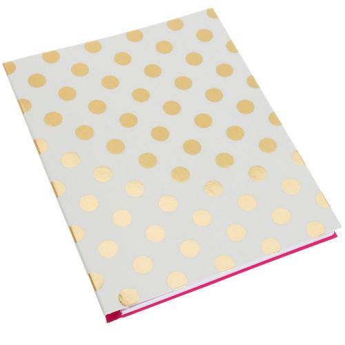Kate spade new york spiral notebook - gold dots for sale