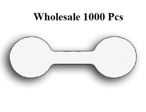 LOT OF 1000 WHITE PRICE TAGS JEWELRY PRICING DISPLAYS TAGS CHAIN TAGS PRICE TAGS