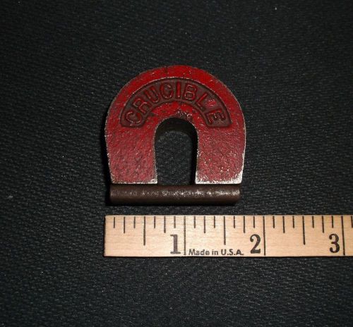 Vintage Crucible Horseshoe Magnet, Nice original vintage condition.