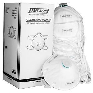 FIBERGARD V Mask | N95 Disposable Respiratory Masks With Valve | 20 Pack