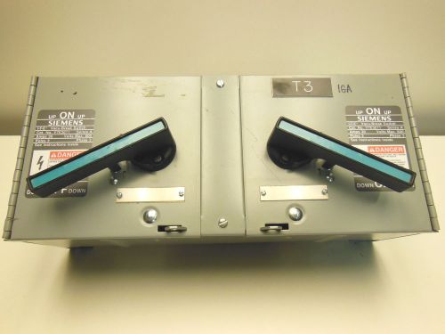 Siemens V7E3611 30A 600V 3P 3ph Vacu-break switch