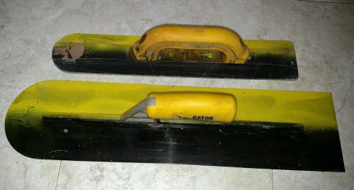 Concrete gator tool 20&#034; trowel and 16&#034; float. for sale