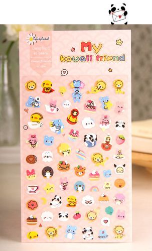 1 sheet kawaii friend Filofax notebook diary Planners paper Decoration stickers