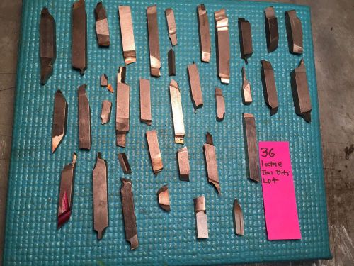 machinist tools Lot/ Toolmaker/ Mill/ Lathe 36 Hss Lathe Tool Bits Lot, Nice Lot