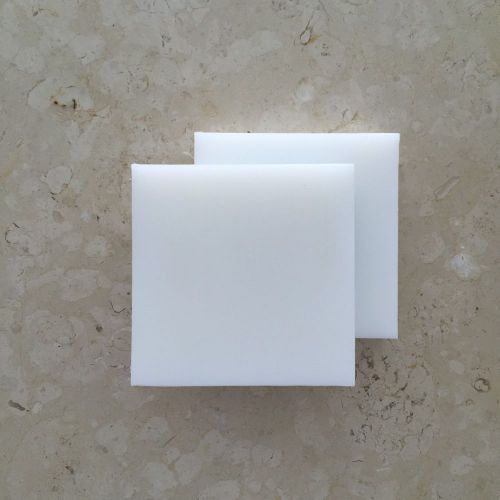 Hdpe (high density polyethylene) plastic sheet 1/2&#034; x 12&#034; x 12&#034; natural color for sale