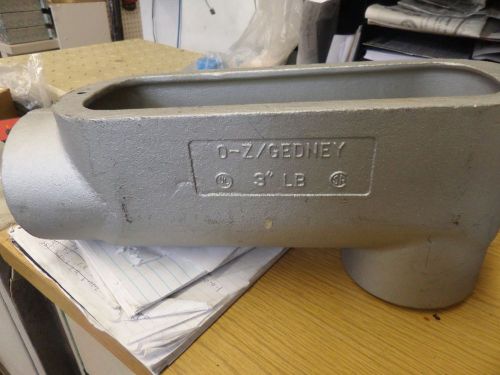 O-Z / GEDNEY LB 3&#034; BODY AND COVER ONLY