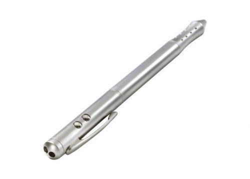 Quartet 4-Function Executive Laser Pointer MP-2800Q Stylus Pen LED Light Silver