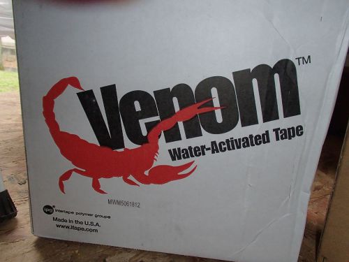 VENOM WATER ACTIVATED TAPE CASE OF 8 ROLLS OF 2.75 INCHES X 375 YARDS