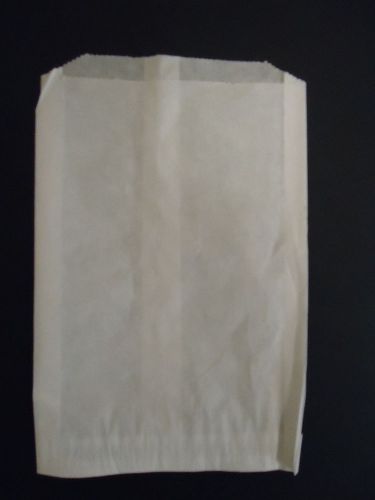 Lot of 100 French Fry Disposable Bags Large Paper Wrapper 5-1/2&#034; x 8&#034;