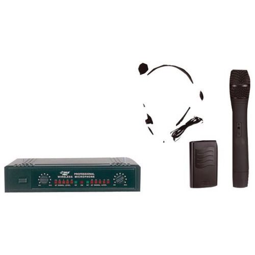 Pyle Pro PDWM2700 VHF Wireless Microphone System 2 Channels 150&#039; Range