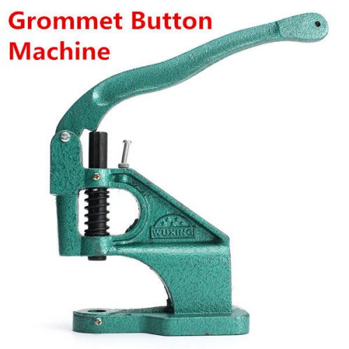 Industrial Grommet Button Machine Maker Eyelet Hand Press Presser Punch Tool