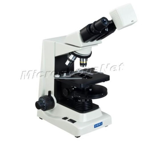 Omax 1.3mp digital compound phase contrast siedentopf binocular microscope 1600x for sale