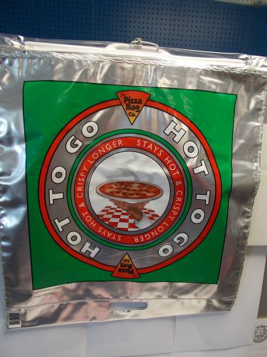 6 large Pizza Insulated Carrier bags. 20-1/2&#034; x 22-1/2&#034;