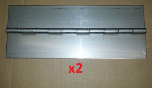 2 pc .075 Stainless Steel HEAVY Hinge 10 x 4&#034; Door/Boat/Sheet Metal/Wood Working