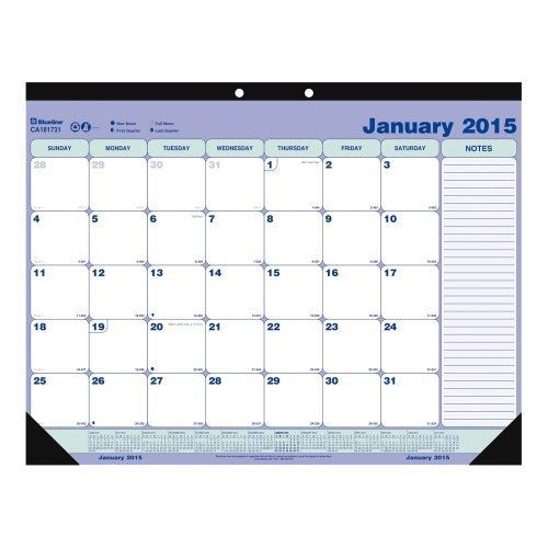 Blueline Monthly Desk Pad, Academic, July 2014 -July 2015, 21.25 x 16 inches, 1