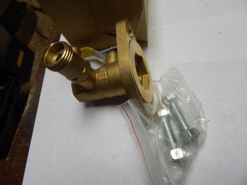 United 3/4&#034;Brass Pump Isolation Valve w/Rotating Flange and Drain Off