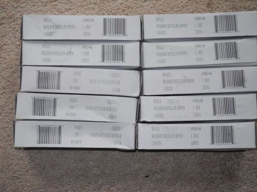 120 Stainless Round Soup Spoons Windsor 10 boxes of 12 Spoons