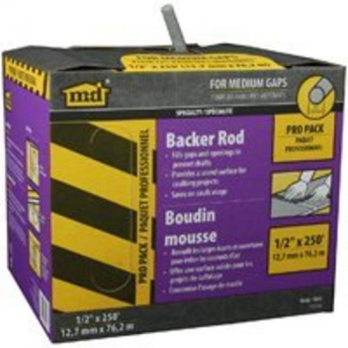 Backer rod pro pack 1/2 x 250 m-d building products caulk backer rod 71551 for sale