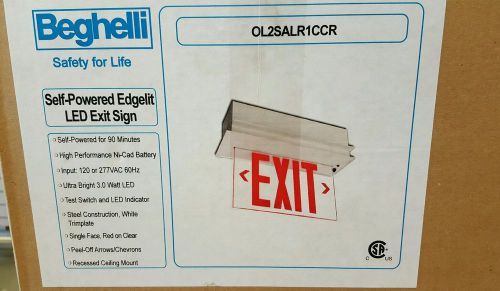 Beghelli self powered edgelit led exit light