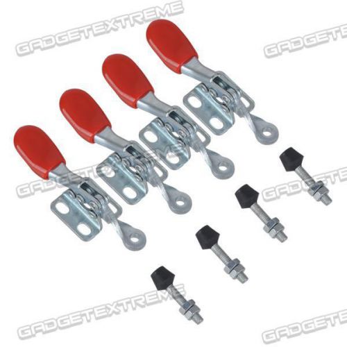 Us 4pcs 60 lbs/27kg toggle clamp gh-201a 201-a horizontal hold quick hand tool for sale