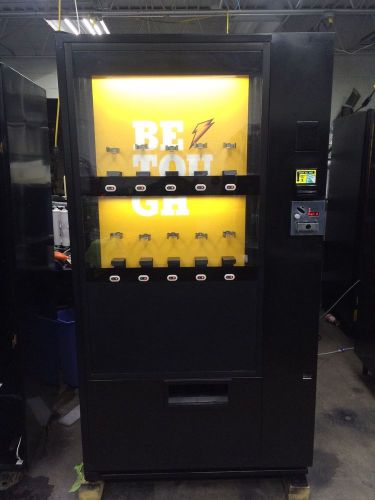 Vendo Live Display 10 Select Cold Drink/Soda Machine W/LED Lights $1 &amp; $5 Accept