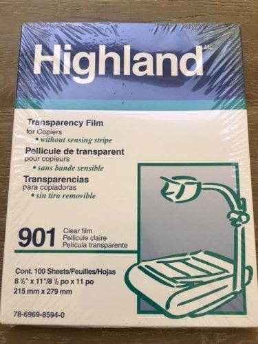 Highland Transparency Film 901 Without Sensing Strip 100 Sheets