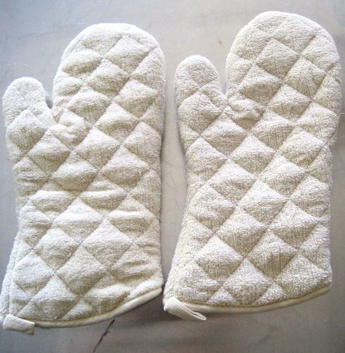 2 pack  Oven Mitts/ Gloves 13&#034;, New, Terry Cloth, Commercial, up to 450F TEC13