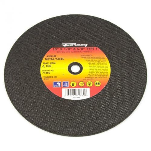 Chop Saw Blade With 5/8&#034; Arbor, Metal Type 1, A36R-Bf, 10&#034;-By-1/8&#034; Forney 71860