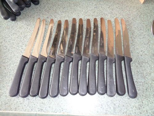 Lot of 13 Walco Stainless Steak Knives 8 3/4&#034; Overall Blade 5&#034; Poly Handle