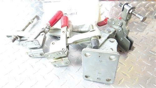 NEW &amp; USED LOT OF 5 TOGGLE CLAMPS DE.STA.CO CARR LANE MODEL # CL-350-TPC 210-U