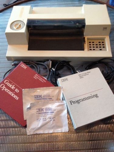 IBM 7372 Color Plotter. Includes all cables and manuals. Powers up. - As Is