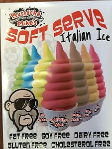 Soft serve italian ice mustache mike&#039;s grape 1+3  concentrate for sale