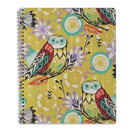 Capri Designs - Sarah Watts Spiral Notebook (Owl)