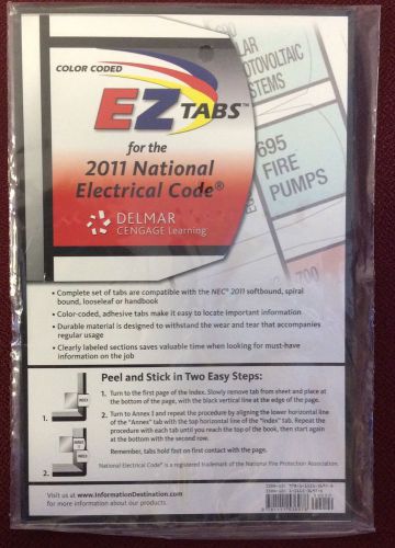 2011 EZ Tabs for NEC Code Book NFPA National Electrical Code Color Coded New