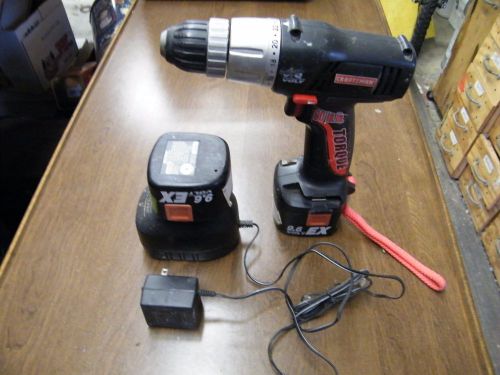 CRAFTSMAN DRILL MOTOR WITH 2 BATTERIES &amp; CHARGER