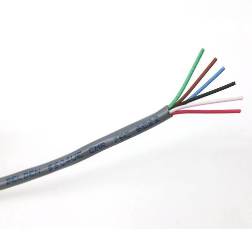 25&#039; belden 5504ue 6 conductor 22 gauge unshielded cable 25 foot length 6c 22awg for sale