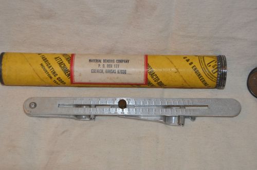 RARE C &amp; B eng. protractor rule attachment for scope rifle tuning