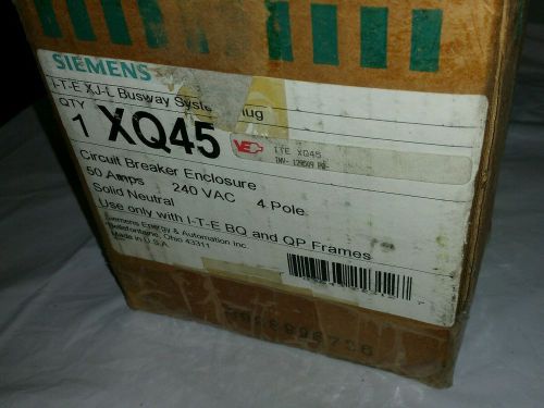 *Brand New In Box* Siemens ITE XQ45 XJL Circuit Breaker Plug 50A 240V