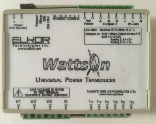Elkor Technologies WattsOn 1100-333mV Universal Power tranducer