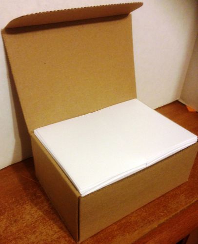 PLAIN FLAT WHITE CARD, A-1 (3 1/2&#034; x 4 7/8&#034;), 80 lb. (500 count per box)