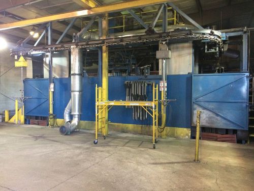 BCP Wheelebrator Foundry Shot Blast Spinner Hanger Monorial Pass Thru Machine