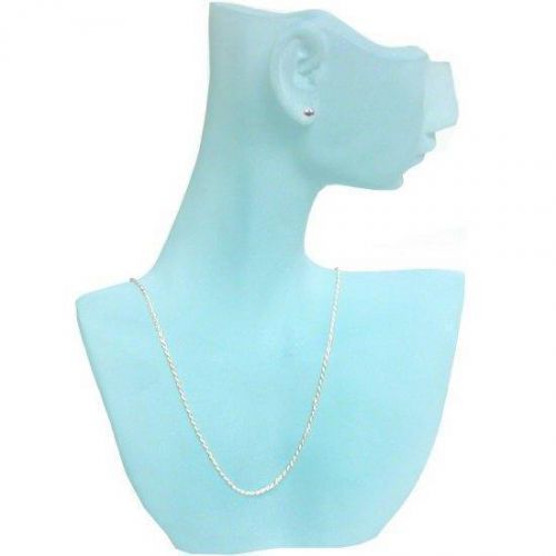 Blue Frosted Polystyrene Necklace &amp; Earring Display 9&#034;